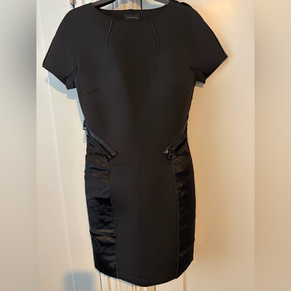 2nd Love TONY COHEN Elegant Black Scuba Dress